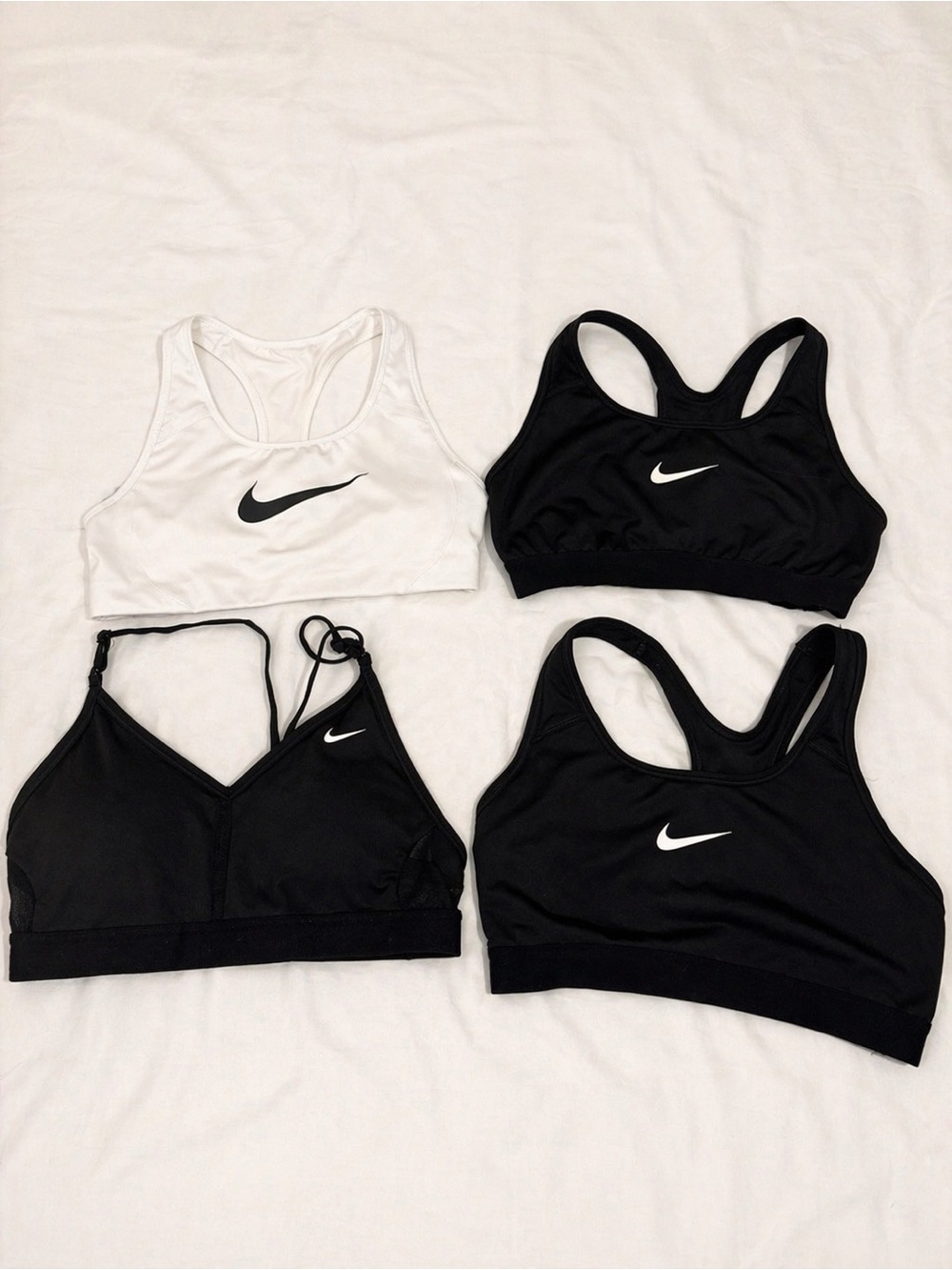 Nike Black & White Women's Sports Bras - Set of 4